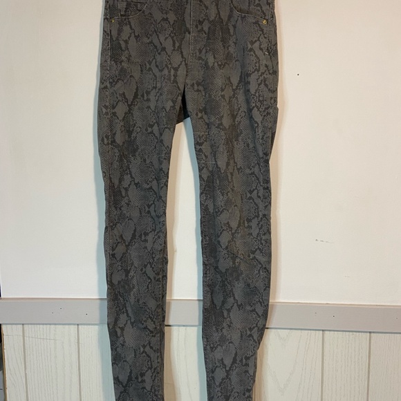 Snake Skin Jean Jegging Dress Pants - Picture 5 of 9